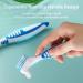 Annhua 2 Denture Brush - Double Sided Soft Bristles for Denture Cleaning and Retainers - Invisible Braces - Buy Online on GoSupps.com