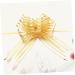 FRCOLOR 10pcs Golden Wedding Pull Flower Bows - Large Hand-Painted Gauze Decor for Weddings & Christmas - Perfect Gift Garland Decoration 74x5cm - Buy Online on GoSupps.com