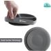 Kiddaroo Baby Weaning Set - Feeding Bib, Sippy Cup, Cutlery, Suction Plate & Bowl - Grey | Baby Led Weaning Essentials with eBook - Buy Online on GoSupps.com