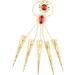 Belly Dance Gypsy Egyptian Gold Bracelet Finger Nails Artificial Red jewelry 5 set (Gold) - Buy Online on GoSupps.com