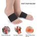 Copper Arch Support Sleeves (4PCS) for Plantar Fasciitis & Foot Care - Foot Compression Sleeve for Heel Spurs, Arches Pain Relief - Beige & Black - Buy Online on GoSupps.com