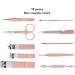 Professional 10pcs Manicure Set: Stainless Steel Nail Clippers Kit for Travel (White) - Buy Online on GoSupps.com