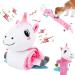 Intelligence toys for dogs sniffing toys dog dog toys snuff dog toys squeaking for puppies medium-sized dogs for stress reduction boredom food instinctive training unicorn rosa roll