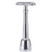 BAILI 3-Piece Double Edge Safety Razor Long Handle Wet Shaving for Men Women with 5 Platinum Blades and Stand BD194