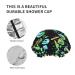 Women's Reusable Pastel Goth Witch Halloween Shower Cap - Double Layers, Waterproof Bath Hat - Buy Online on GoSupps.com