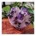 Natural Amethyst Cluster raw Stones geode ReikiQuartz Crystal Minerals Gemstone Remove Negative (Size : 500-600g)