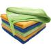 6 Pack Microfiber Cleaning Cloths 400 GSM - Lint Free, 12x12 Inches, Multi-Colored - Ideal for Kitchen, Car, House, Boat - Soft and Thick Reusable Towels - Buy Online on GoSupps.com