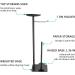 FEILERN Black Toilet Paper Holder Stand with Top Shelf - Floor Standing Dispenser for Bathroom with 4 Reserve Rolls - Stainless Steel - Buy Online on GoSupps.com