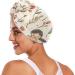 Super Absorbent Mother's Day Flowers Hair Towel 2 Pack | Quick Dry Hair Turbans for Women & Girls - Buy Online on GoSupps.com