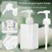 2Pack 450ml/15.2oz Clear Square Pump Bottle Dispenser Set - Refillable Plastic Lotion Dispenser for Essential Oil, Soap, Shampoo - Bathroom/Kitchen/Travel - Buy Online on GoSupps.com
