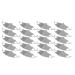 Dust mask 20 pieces reusable versatile comfortable light dustproof easy to clean for women gray