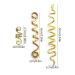 Buy Bantre 6-Piece Spiral Hair Needles & Clips - Gold Metal Braids 3 Sizes - International Shipping Available - Buy Online on GoSupps.com