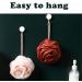 Exfoliating Bath Shower Sponge - Rose Shape Mesh Loofah Balls for Deep Cleansing & Soft Body Scrubbing - Buy Online on GoSupps.com