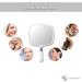 Large Snowflakes Hand Mirror with Handle - Handheld Hairdresser Mirror (White) - Buy Online on GoSupps.com