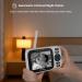 HelloBaby Video Baby Monitor with Camera and Audio | Night Vision | Pan 355 & Tilt 120 | IPS HD Display | 2-Way Audio | VOX Mode | 8 Languages & Lullabies | HB6339 - Buy Online on GoSupps.com