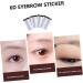 PLAFOPE 5pcs Eyebrow Stickers Brow Shaper Sticker Makeup Stickers Artificial Eyebrow 6d Cosmetic Make up 21x15cm Brown - Buy Online on GoSupps.com
