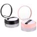 Lurrose 20g Makeup Powder Box Empty Powder Puffs Round Cosmetic Powder Containers with Tassel and Mirror 2pcs