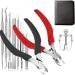 Professional Toenail Clippers Set Super Sharp Nail Clippers for Thickness & Ingrown Hard Toenails Stainless Steel Pedicure Clippers Nail File and Soft Handle Nail Scissors Set Bag