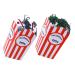Ciieeo Fiesta Party Favors 2pcs Halloween Popcorn Foam Accessories Artificial Russian Ravioli Dumpling Mold