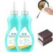 MOWBAP 2Pcs Magic Gel Cleaner for Pots and Pans Black Pot Bottom Cleaning Gel Cleaner for Bottom of Pots and Pans Gel Cleaner for Cookware Bottom Stainless Steel Cleaner