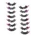 FRCOLOR 7 Pairs false eyelashes cosplay lashes lash extension cluster lashes false lash curl lash clusters women lashes with color makeup eyelashes extend artificial fiber make up
