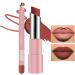 Moisturizing Tinted Lip Balm Waterproof Lipliner Color Stick Long Lasting Water Resistant Nonsticky Matte Balm for Winter Care Daily Makeup 02 - Buy Online on GoSupps.com