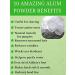 Buy AnNafi Alum Stone Block - Natural White Alum Crystal Rock & Shaving Stone Antiperspirant (250g) - International Shipping Available - Buy Online on GoSupps.com