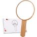 Teepro Handheld Mirror with Wooden Frame - Retro Style Salon Hairdresser Plain Mirror for Professional Barbers - Buy Online on GoSupps.com