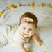 Baby Girl Flower Headbands Set - 3Pcs Elastic Hair Band Crown Wraps for Newborn Infant Toddler by mligril (Beige) - Buy Online on GoSupps.com