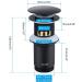 Modern Sink Drain with Rubber Seal Efficient Sink Drain Quick Water Flows Sink Drain Smooth Water Flows & Clogs Frees Drain Fitting - Buy Online on GoSupps.com