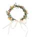 MAGICLULU 1pc Colored Rose Wreath Bridal Floral Garland Bridal Garland) No Lens Glasses Garland Headband Copper Star of David Flower Headband Flower Headdress Cloth Bride Wedding
