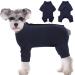Kuoser dog body after op medical body dog dogs pajamas dog body after castration anti-licking wound protection bowling alternative (XS blue) XS blue