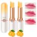 BINGBRUSH 2 Pcs Orange Color Changing Lipstick Queen PH Mood Long Lasting Labiales Lip Gloss Lip Balm Tinted Magic Lip Stain Glossly Makeup Moisturize Lipstick Set for Women 2 Count (Pack of 1) 2 pcs Orange lipstick