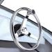 316 Stainless Steel Boat Steering Wheel 13-1/2 Dia with Turning Knob - Fits Seastar & Verado | 5/8-18 Nut Included - Buy Online on GoSupps.com