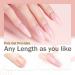 Poly Nail Gel Kit Pink - Beginner Builder Extension Set with Slip Solution for DIY Nail Art - Women's Gift | Light Pink - Buy Online on GoSupps.com