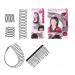 10 Pieces U Shape Hair Finishing Fixer Bobby Pins Mini Bangs Holder Roll Curve Clip Pin Invisible Bang Fringe Hair Comb Clips Insert Comb Hair Comb Styling Tool for Women Girls
