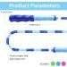 Adjustable Length Tangle-Free Beaded Jump Rope for Kids and Adults - Blue - 9.2 Feet - Buy Online on GoSupps.com