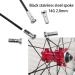 AYLIFU 12 PCS 14G Stainless Steel Spokes 260mm for Mountain and Road Bikes - Includes 12mm Spoke Caps - Buy Online on GoSupps.com