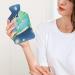 Green Turtle Hot Water Bottle with Plush Cover - Ideal Hand Warmer for Adults & Children - 26.5x15.3cm - Perfect for Comfort & Relaxation - Buy Online on GoSupps.com