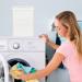 Liquid Laundry Detergent Holder - 3L Fabric Softener Dispenser with Spoon | Laundry Powder and Liquid Detergent Dispenser Large Capacity for Laundry Room Organization Haoying Beige - Buy Online on GoSupps.com