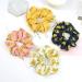 3 Pieces Set Elastic Pineapple Pattern Scrunchies | Stretchy Hair Rings for Girls - Random Colors - Buy Online on GoSupps.com
