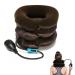 Cervical Neck Traction Device neck pulling device neck support inflatable neck collar adjustable head and neck massager relieves neck pain brown