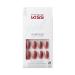 KISS Gel Fantasy Collection Nail Manicure Set Brighter than the Sun Medium Length Oval Artificial Nails contains 28 artificial nails nail glue nail glue nail files and manica pushing pink 1 ml (1 Pack)