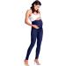 Zeta Ville Maternity Elastic Denim Look Leggings - Navy Jeans - Size 6-8 - Buy Online on GoSupps.com