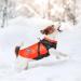 Winter Dog Jacket - Waterproof Windproof Reflective & Warm Coat for Small & Medium Dogs - Orange Size M - Buy Online on GoSupps.com