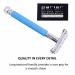 Parker Butterfly Open Safety Razor with 5 Premium Blades Blue | Best International Shipping - Buy Online on GoSupps.com
