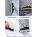 3 in 1 Scrubber with Squeegee Long Handle 120 Rotating Floor Wall Corner Scrubber Household Cleaning Brush for Cleaning Patio Tiles Bathroom Sliding Door Track - Buy Online on GoSupps.com