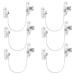 6 Pcs Window Restrictor Locks for Kids Window Restrictors UPVC Baby Security Window Locks with Screws Keys for Baby Child Children Safety Window Locks Door Locks for Home Public School and Commercial 6pcsWhite