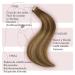 Hotlulana Tape Extensions - 24 Balayage Chocolate Brown to Caramel Blonde (#4/4/27) - 100% Real Hair 20pcs Skin Weft - Buy Online on GoSupps.com