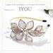 IYOU Women Copper Wire Headband Gold Flower Bridal Hair Bands Crystal Birthday Prom Wedding Hair Accessories for Brides and Bridesmaids - Buy Online on GoSupps.com